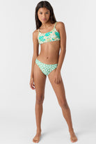 O'Neill Girls Shell Abstract Revo Tie Back Bikini Set MUL 16