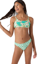 O'Neill Girls Shell Abstract Revo Tie Back Bikini Set MUL 16