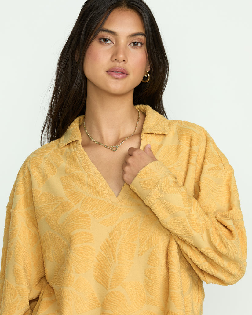 BILLABONG SUN PALM TERRY P/O FLC YGY0-WHEAT M