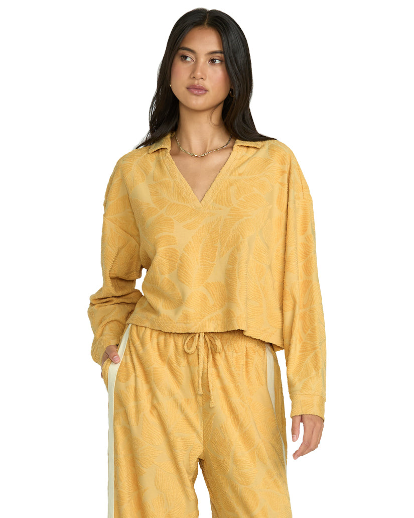 BILLABONG SUN PALM TERRY P/O FLC YGY0-WHEAT L