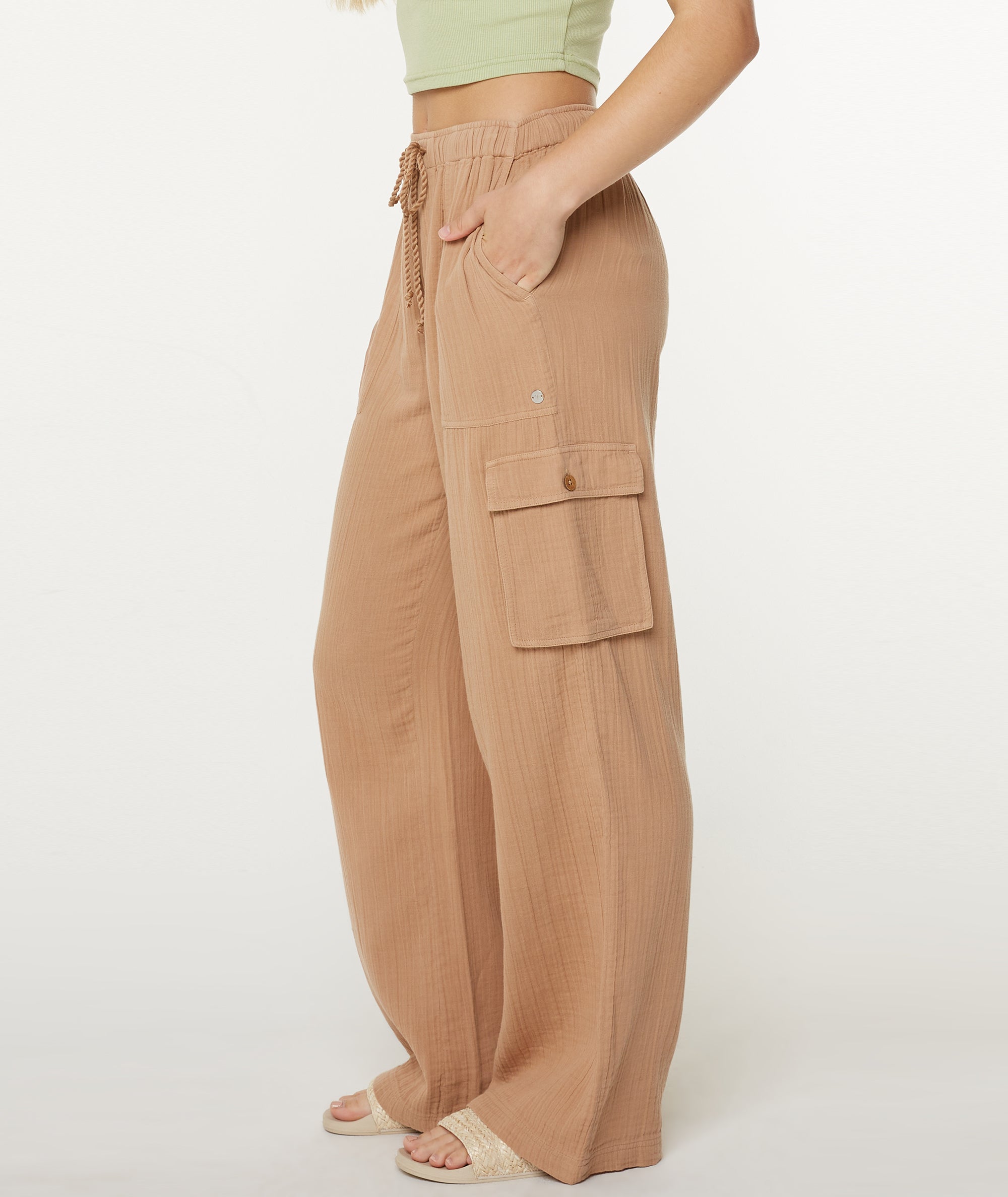 Roxy Precious Cargo Solid Beach Pants CPJ L