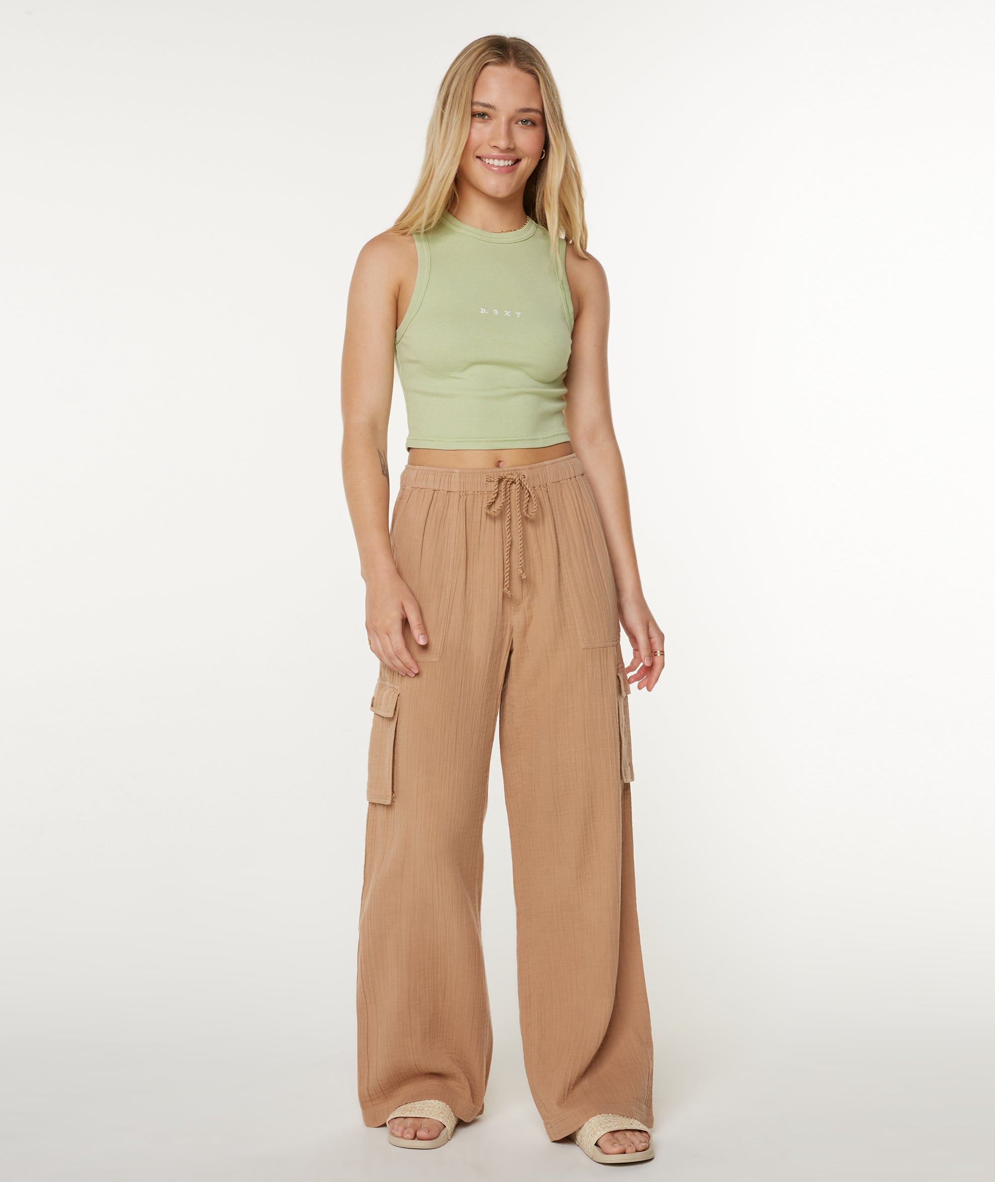 Roxy Precious Cargo Solid Beach Pants CPJ S