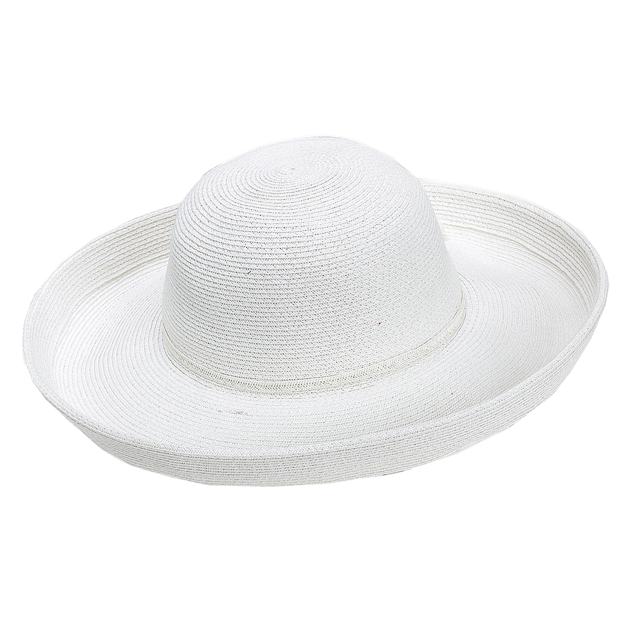 Sun N Sand Paperbraid Upbrim Brim 3.25" White O/S