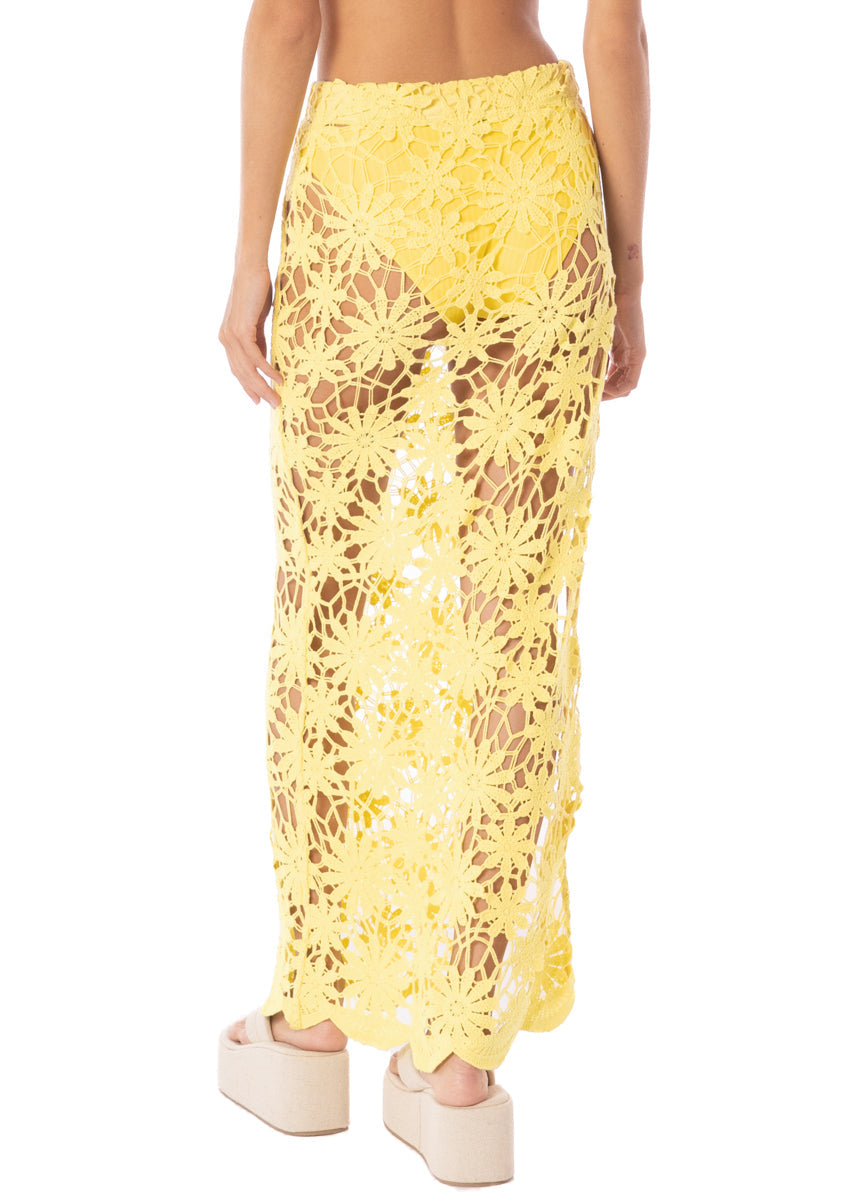 MAAJI Tano Crochet Skirt Yellow L