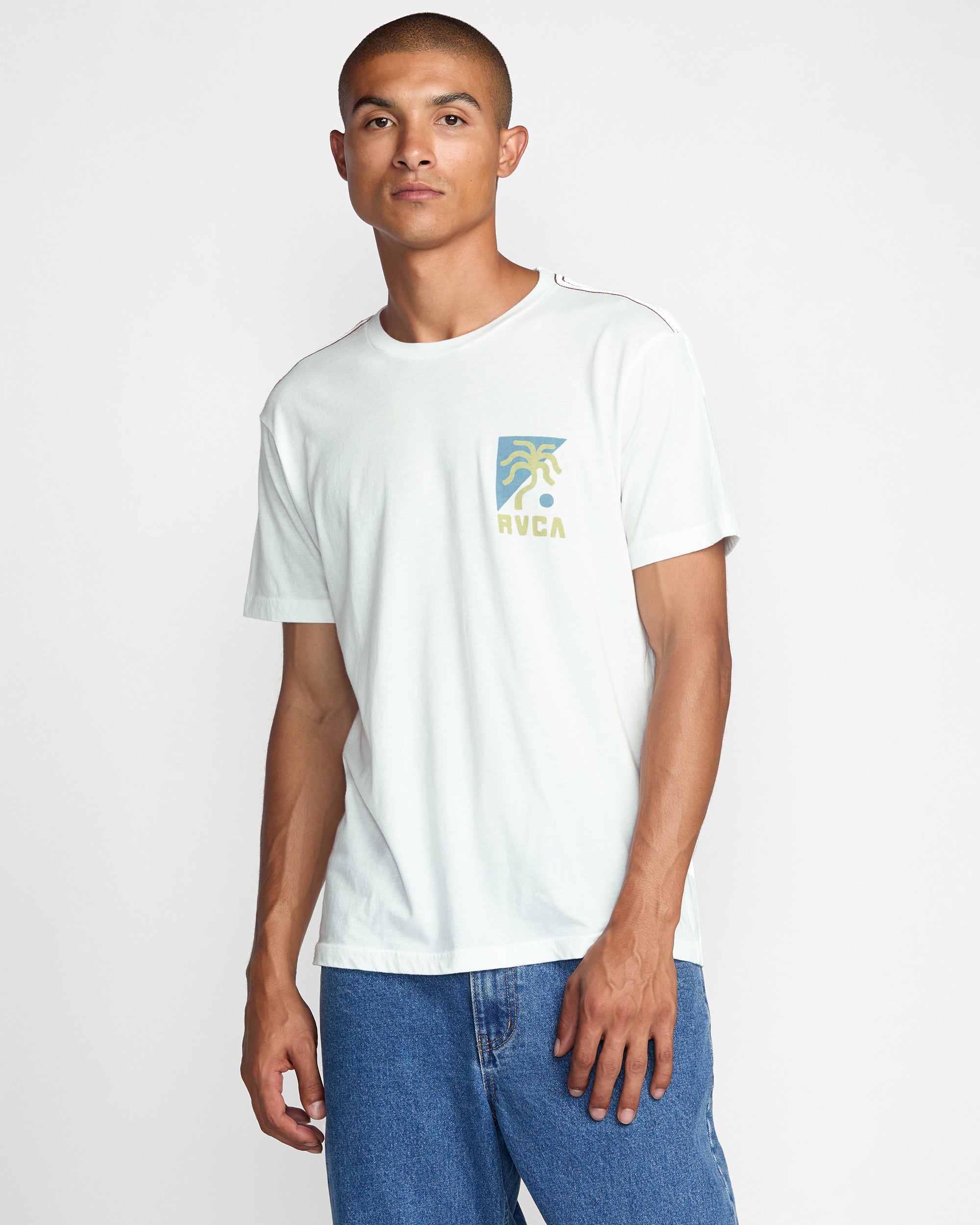 RVCA NATE HARBOR SS ANTIQUE WHITE M