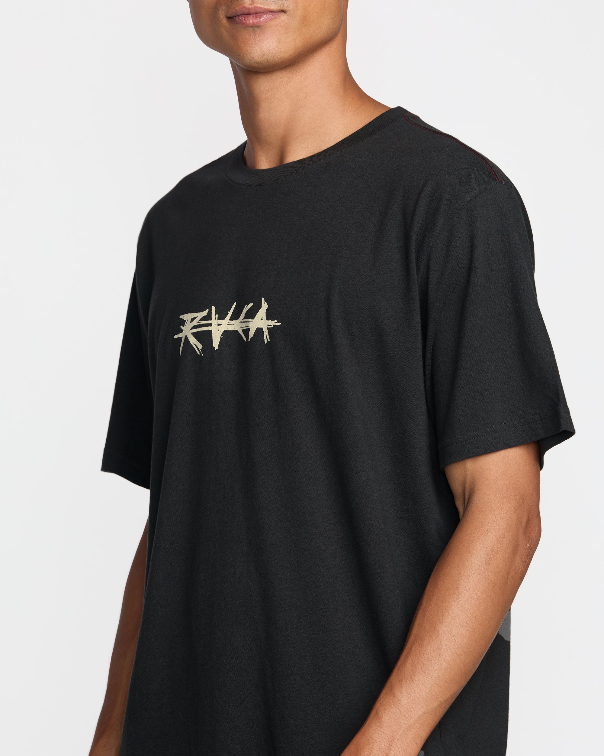 RVCA CROSSED PALMS SS PTK-PIRATE BLACK S