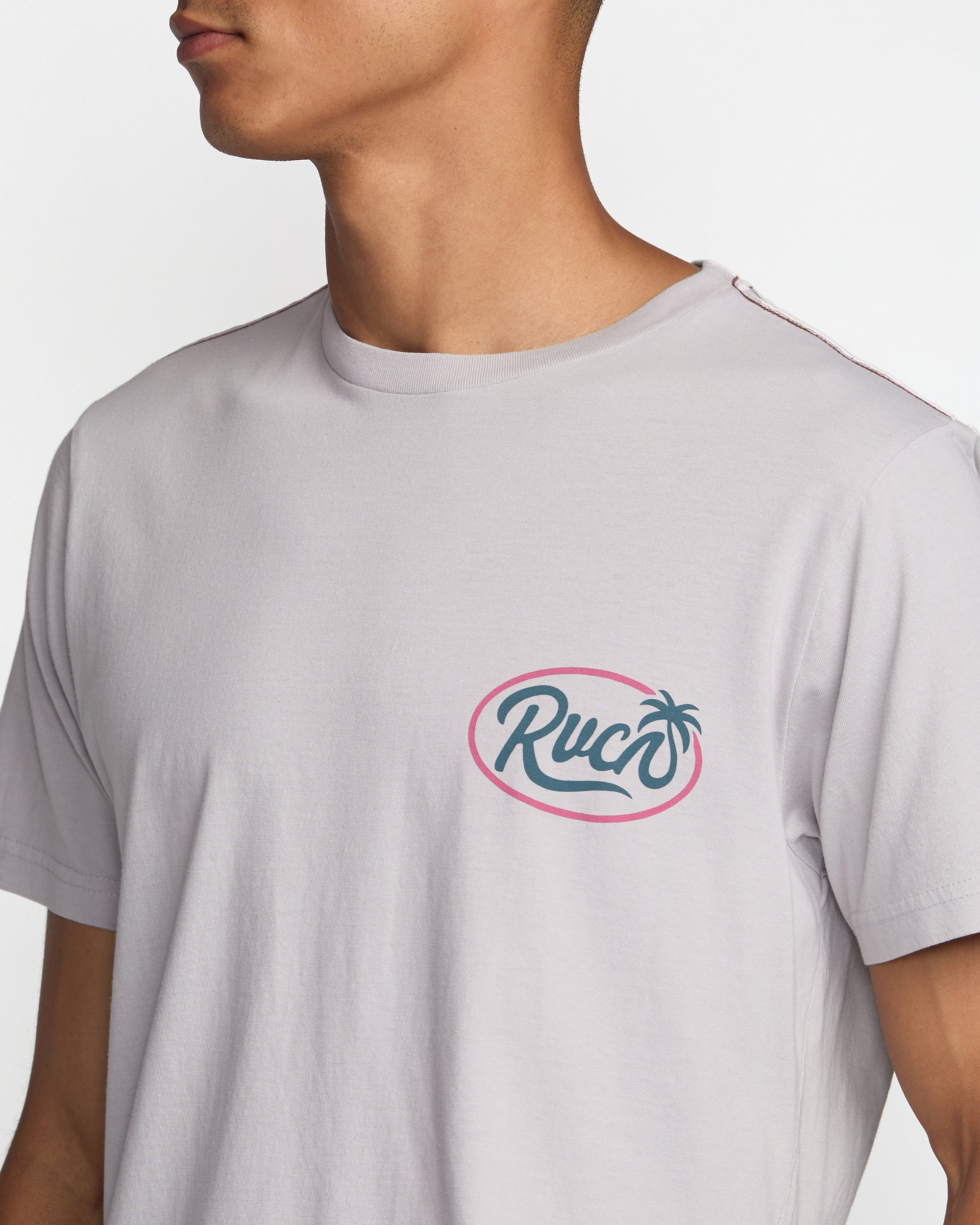 RVCA FROND SCRIPT SS LIL-LILAC S