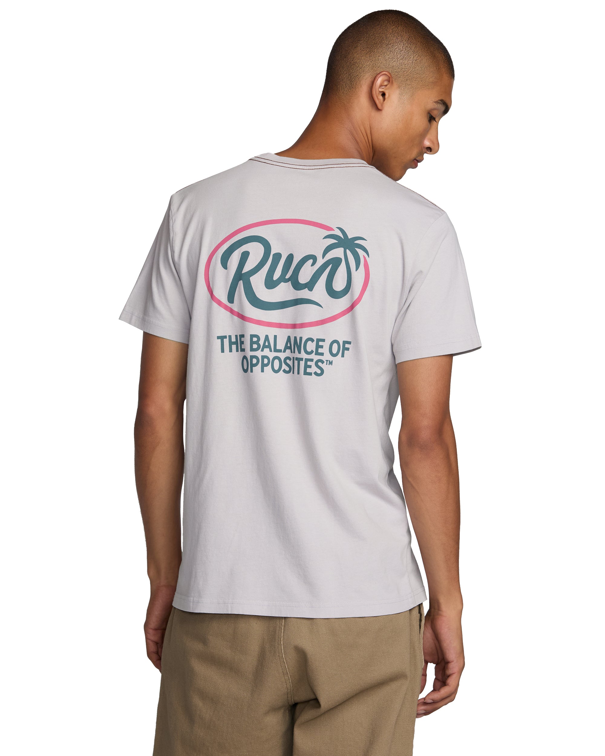RVCA FROND SCRIPT SS LIL-LILAC L