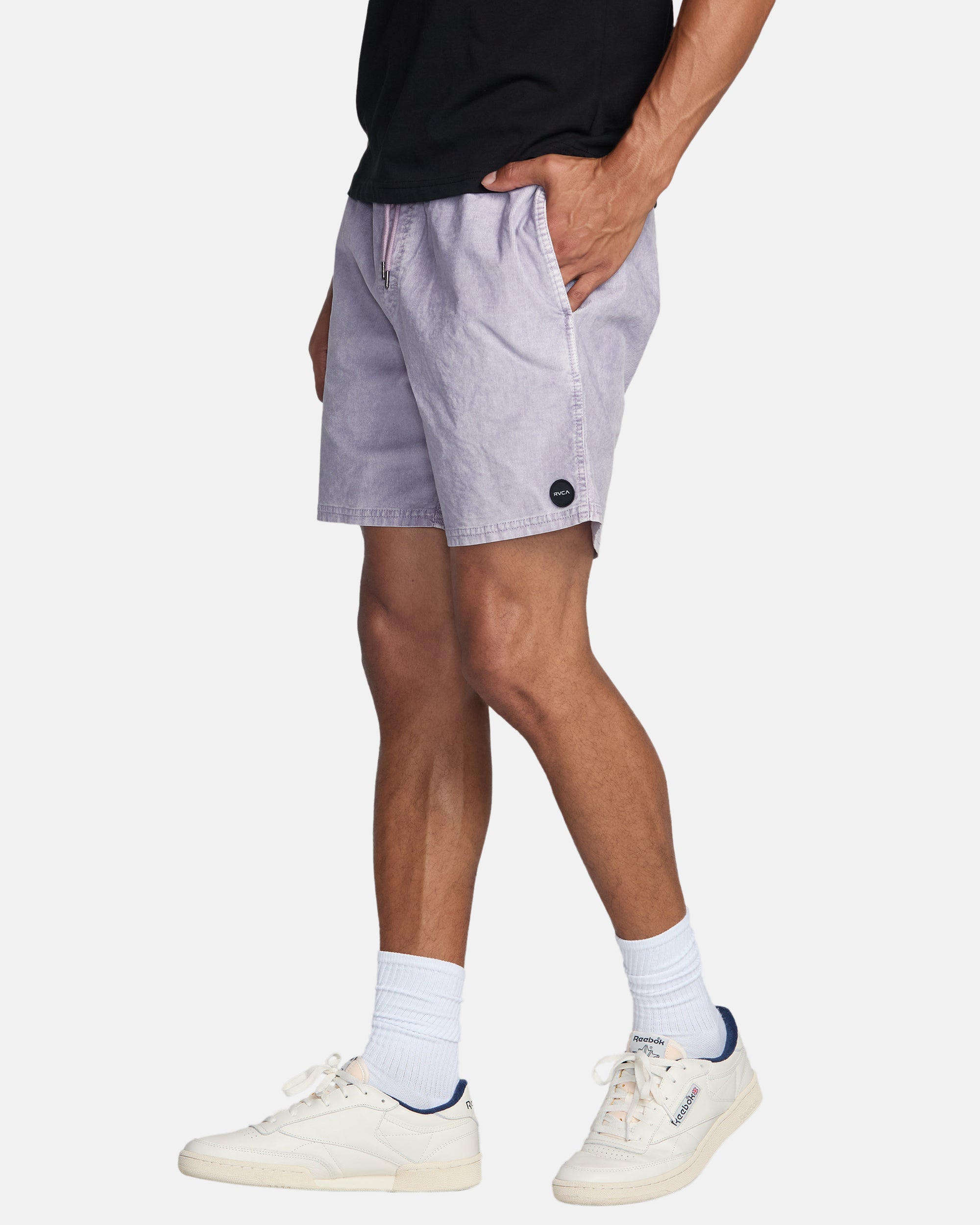 RVCA ESCAPE ELASTIC CORD SHORT II LIL-LILAC XL