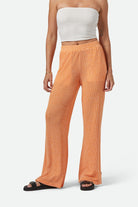 BRIXTON MAUDE MESH LOUNGE PANT TANGERINE M