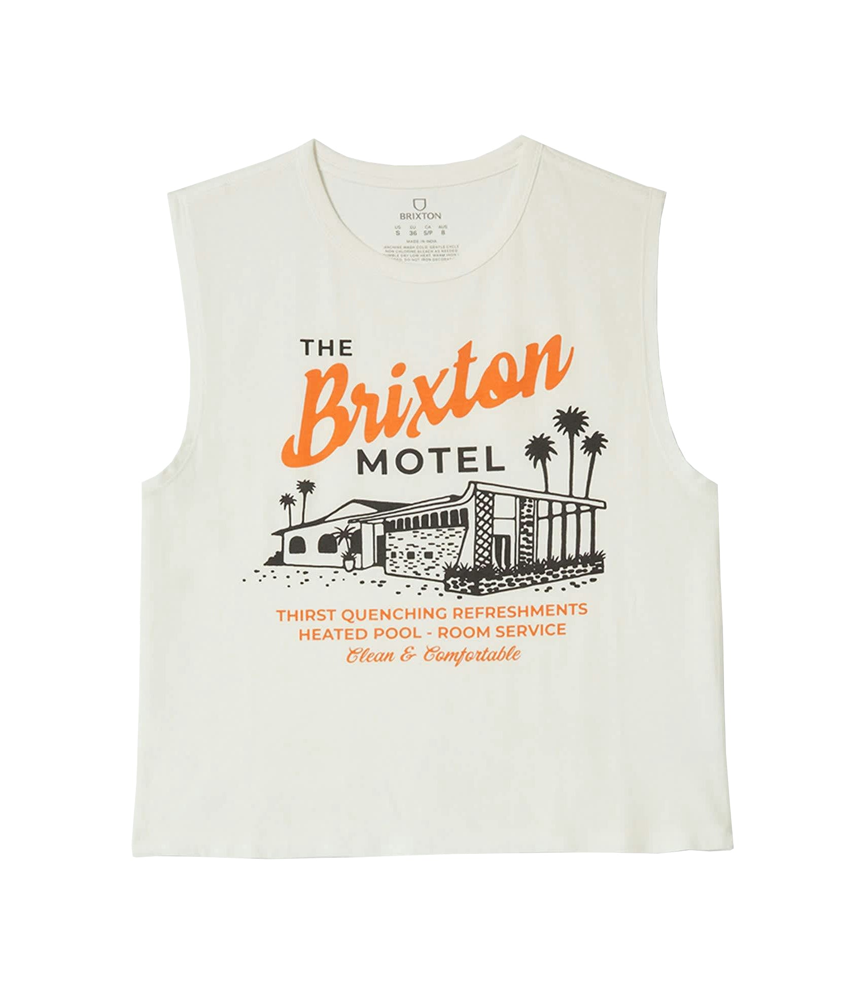 BRIXTON MOTEL MUSCLE TANK OFF WHITE XS