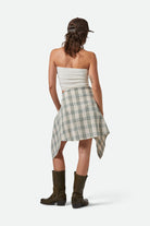 BRIXTON CRINKLE TUBE TOP OFF WHITE L