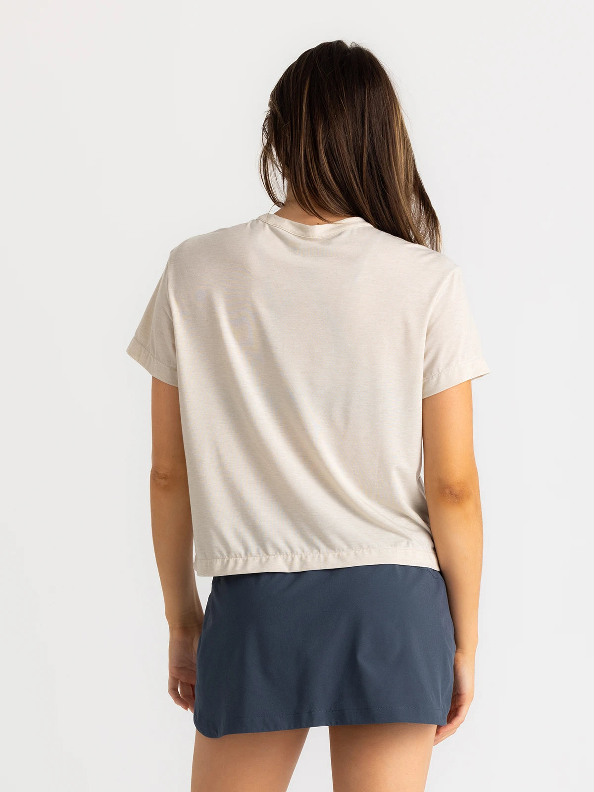 Free Fly Elevate Lightweight Tee HeatherBirch XS