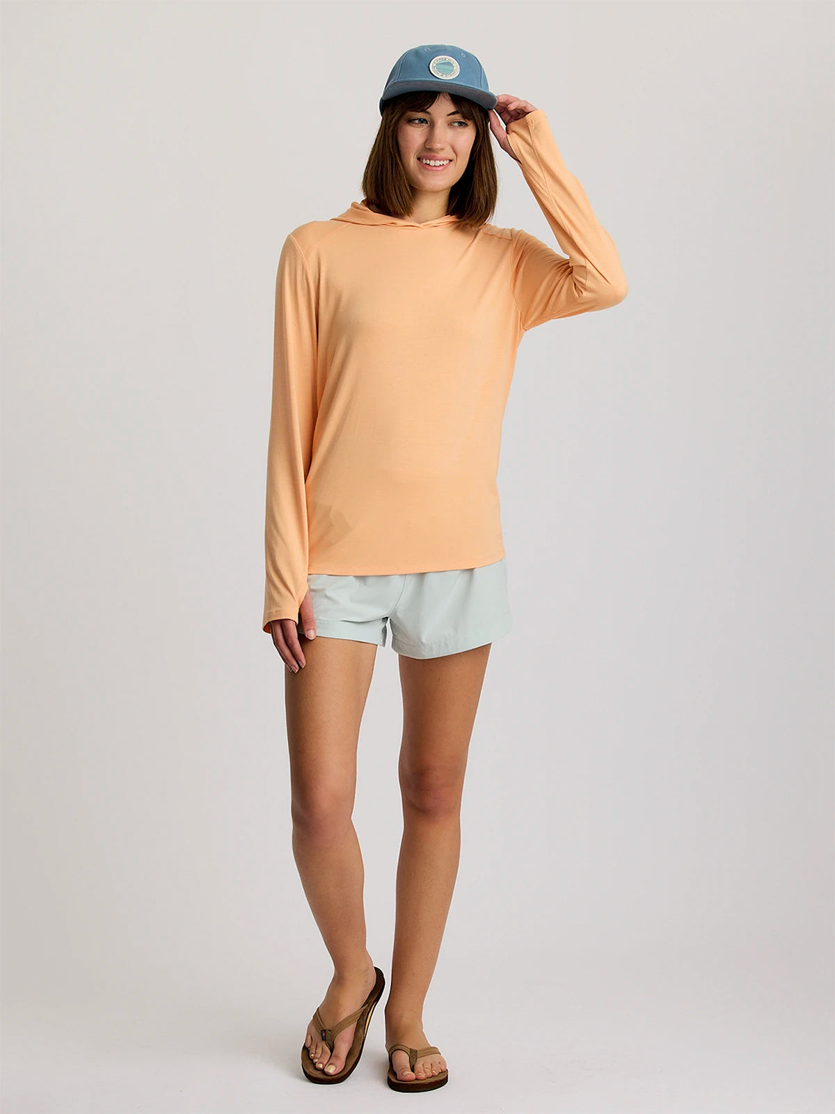 Free Fly Bamboo Shade Hoodie  TropicOrange XS