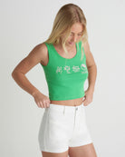 Hurley Three Days Scoop Crop Tank IslandGreen S