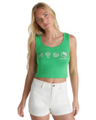 Hurley Three Days Scoop Crop Tank IslandGreen L