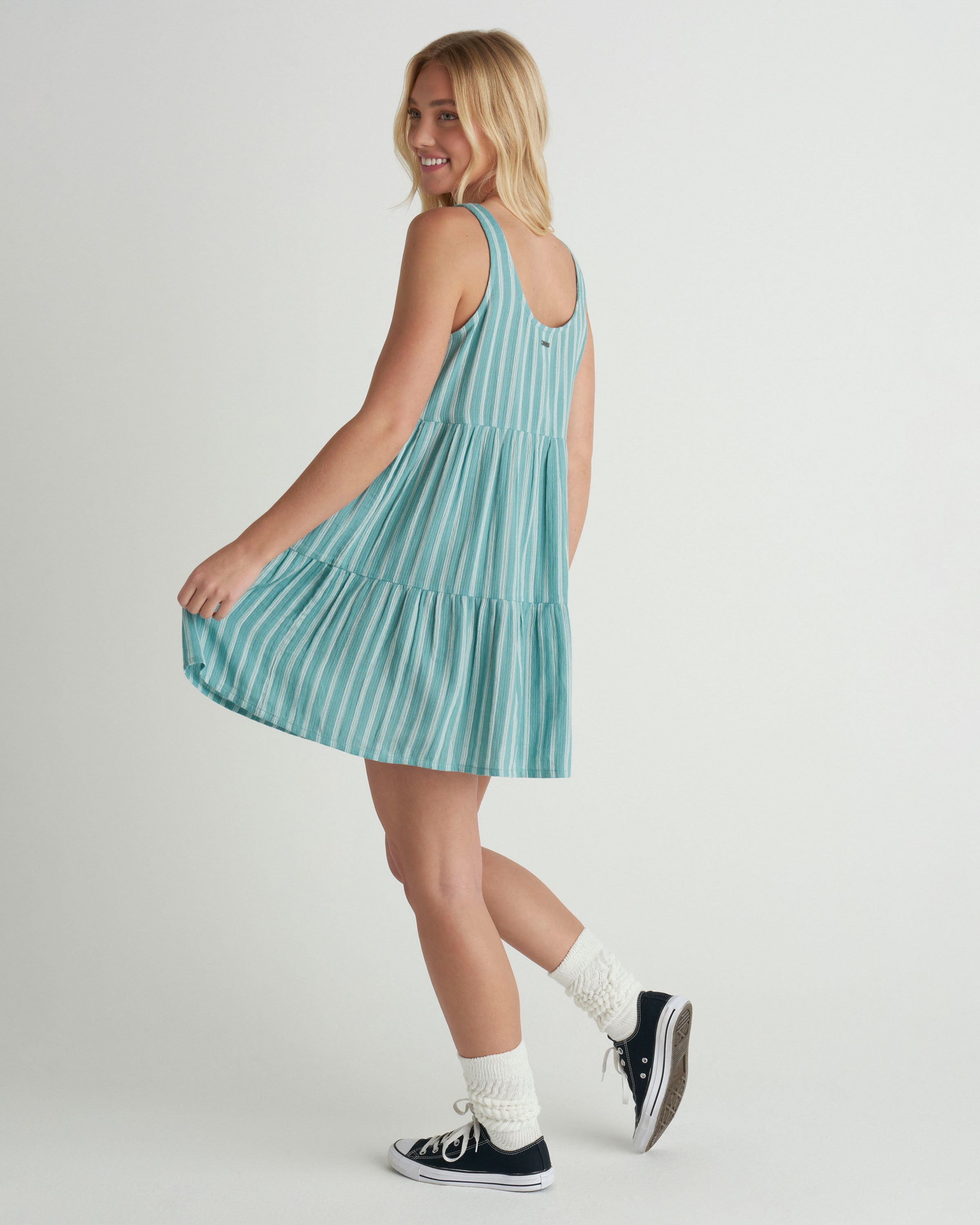 Hurley Hidden Treasures Mini Dress ReefWaters XS