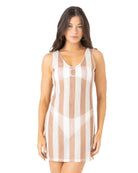 ROXY CROCHET STRIPE COVER UP