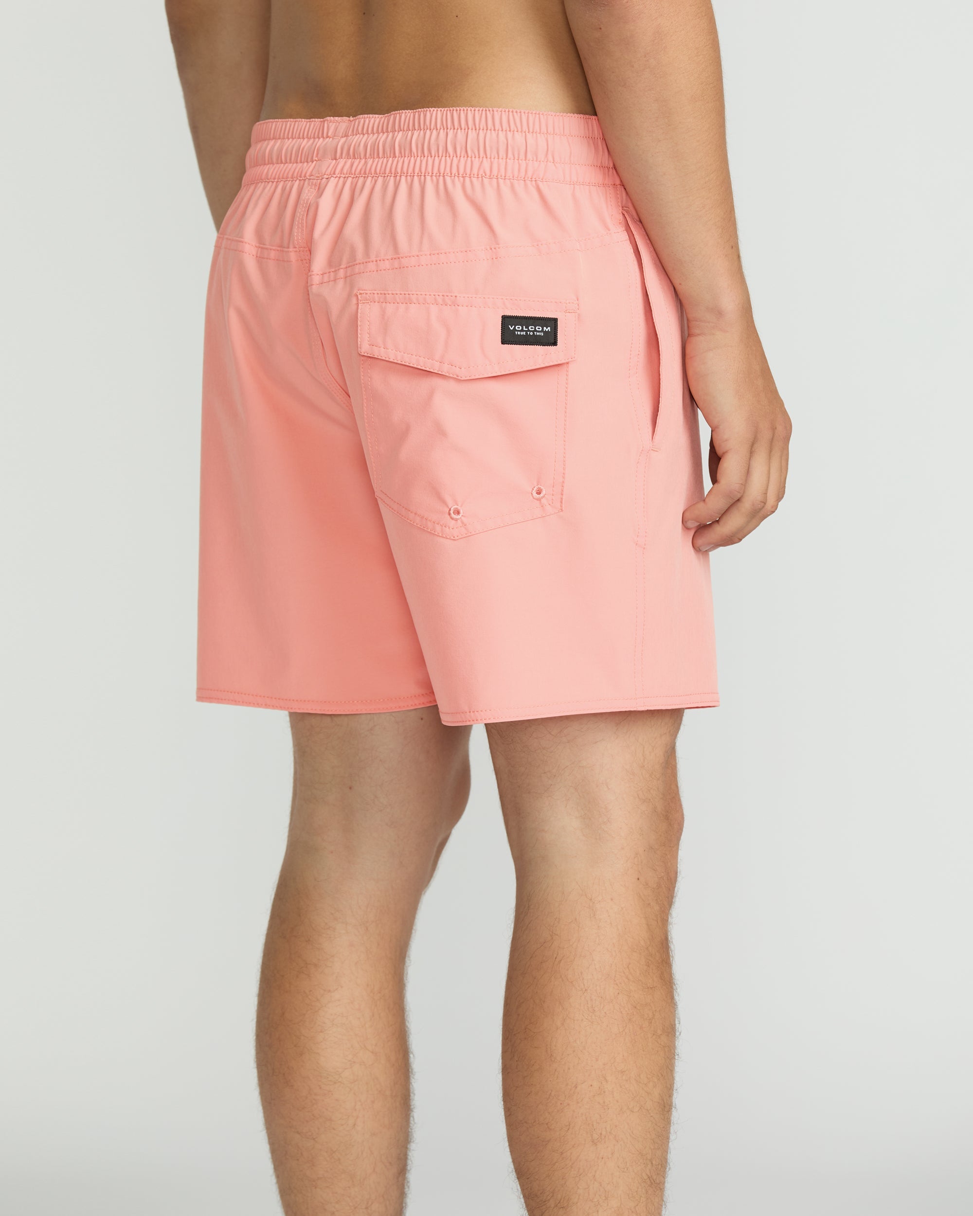 VOLCOM LIDO SOLID TRUNK 16 PFZ-PEACH FUZZ S