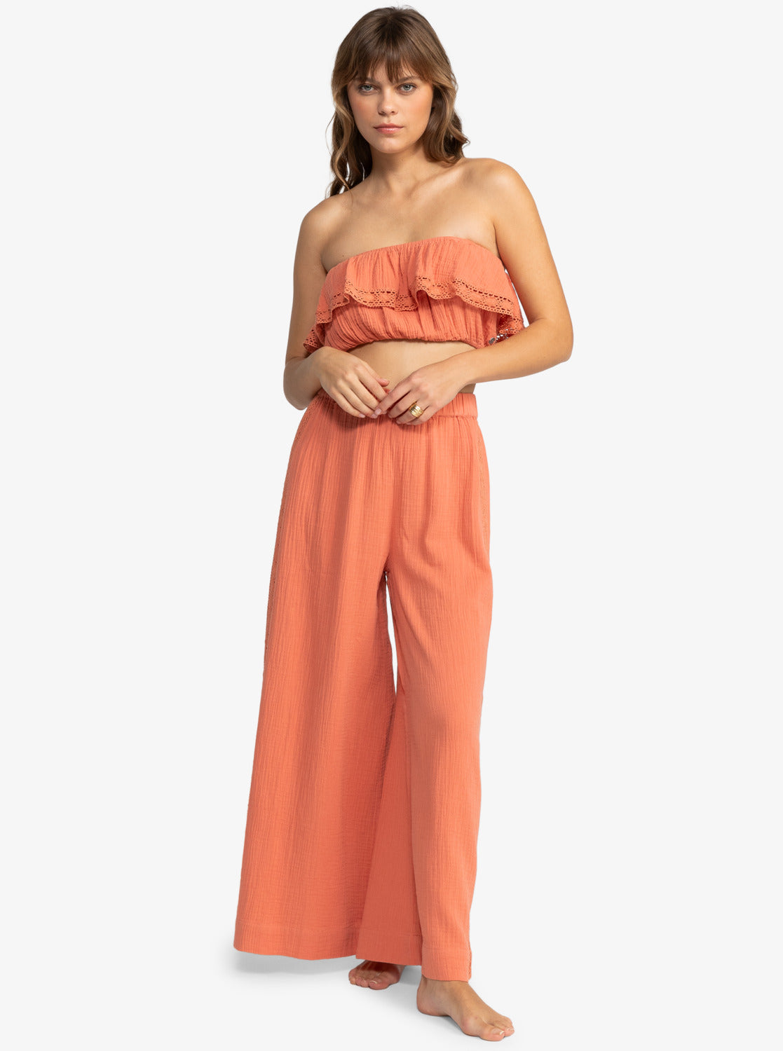 Roxy Golden Tropic Vibes Tube Top MLN0 M