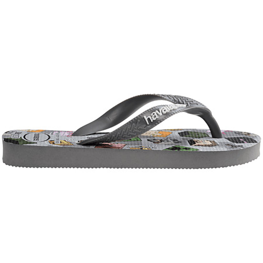 Havaianas Kids Top Minecraft Boys Sandal 5178-Steel Grey 11 C