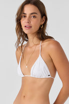 O'Neill Saltwater Solids Rib Venice Triangle Top WHT L