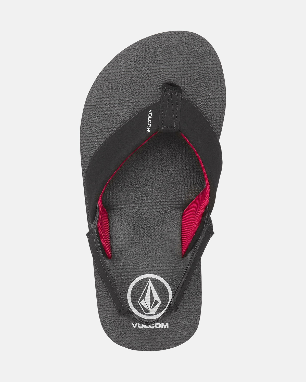 Volcom Victor Little Youth Boys Sandal BRD-Black-Red 9 C
