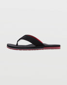 Volcom Victor Big Youth Boys Sandal BRD-Black-Red 2 Y