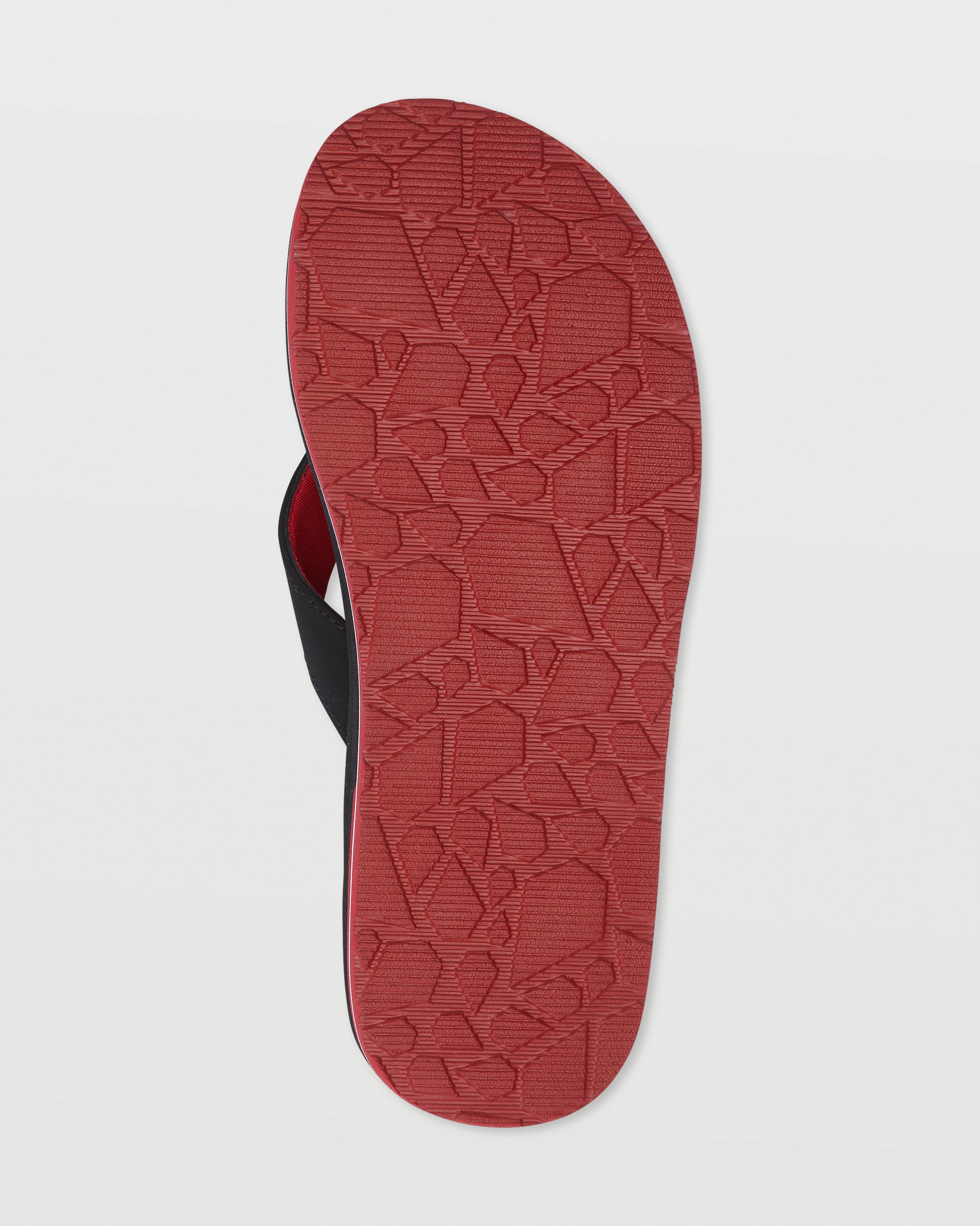 Volcom Victor Big Youth Boys Sandal BRD-Black-Red 4 Y