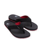 Volcom Victor Big Youth Boys Sandal BRD-Black-Red 2 Y