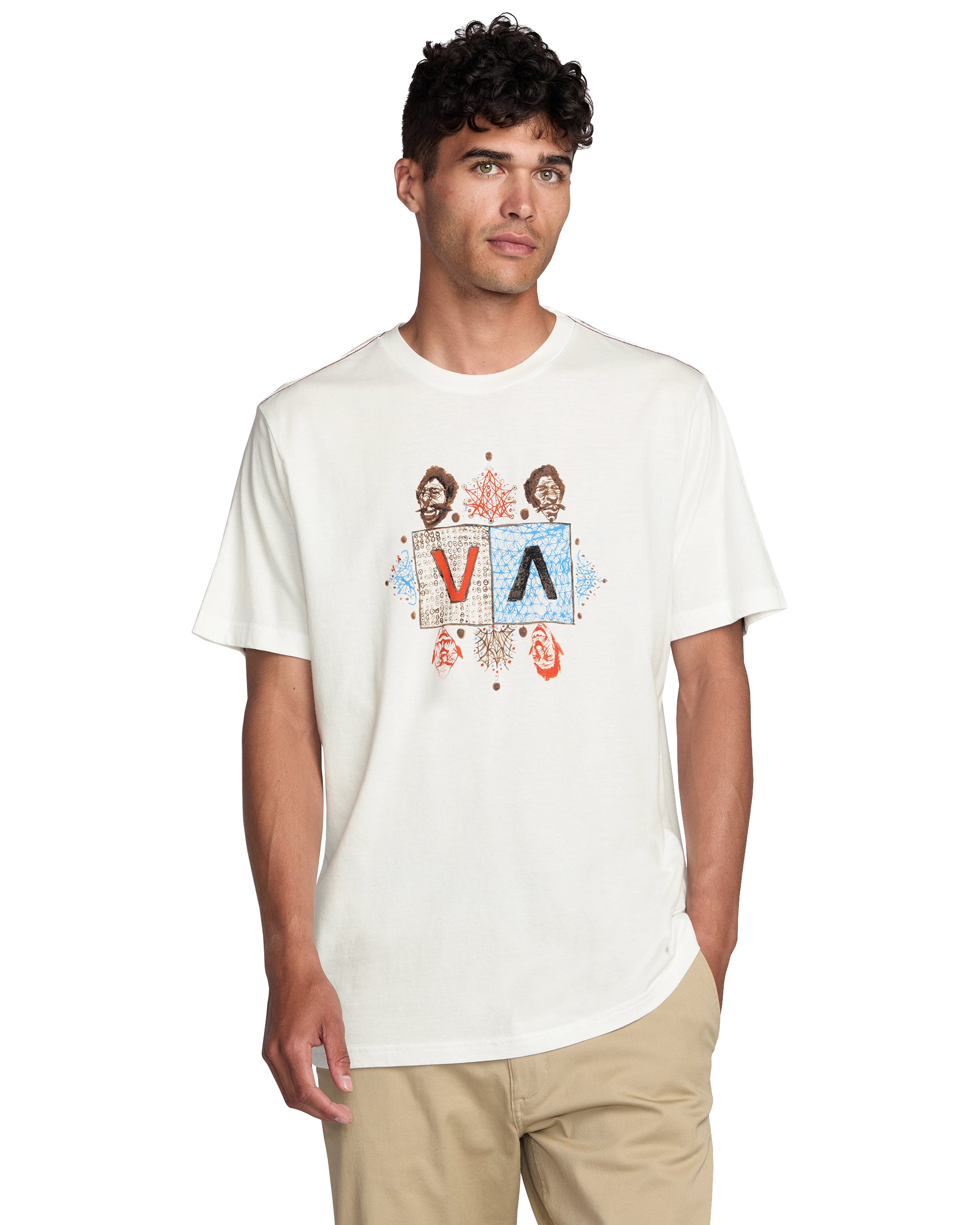 RVCA JACOB BALANCE SS ANW-ANTIQUE WHITE S