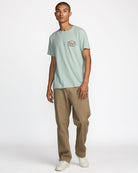 RVCA FROND SCRIPT SS BN4-BLUE HAZE S