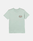 RVCA FROND SCRIPT SS BN4-BLUE HAZE L