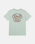 RVCA FROND SCRIPT SS BN4-BLUE HAZE S