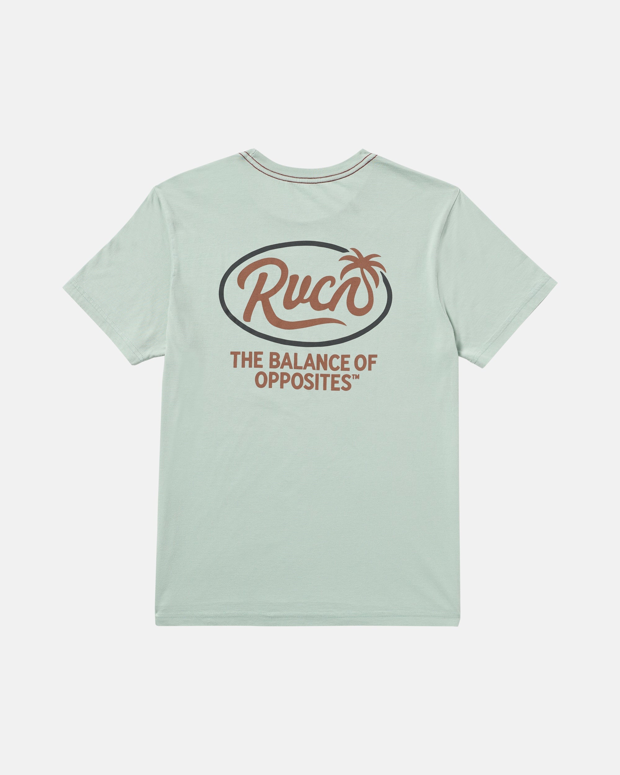 RVCA FROND SCRIPT SS BN4-BLUE HAZE M
