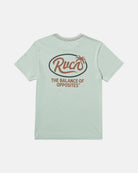 RVCA FROND SCRIPT SS BN4-BLUE HAZE XL