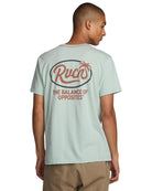 RVCA FROND SCRIPT SS BN4-BLUE HAZE M