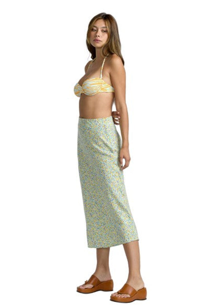 RVCA ANNIKA MIDI SKIRT BRB-BLUE BIRD M