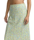 RVCA ANNIKA MIDI SKIRT BRB-BLUE BIRD XS