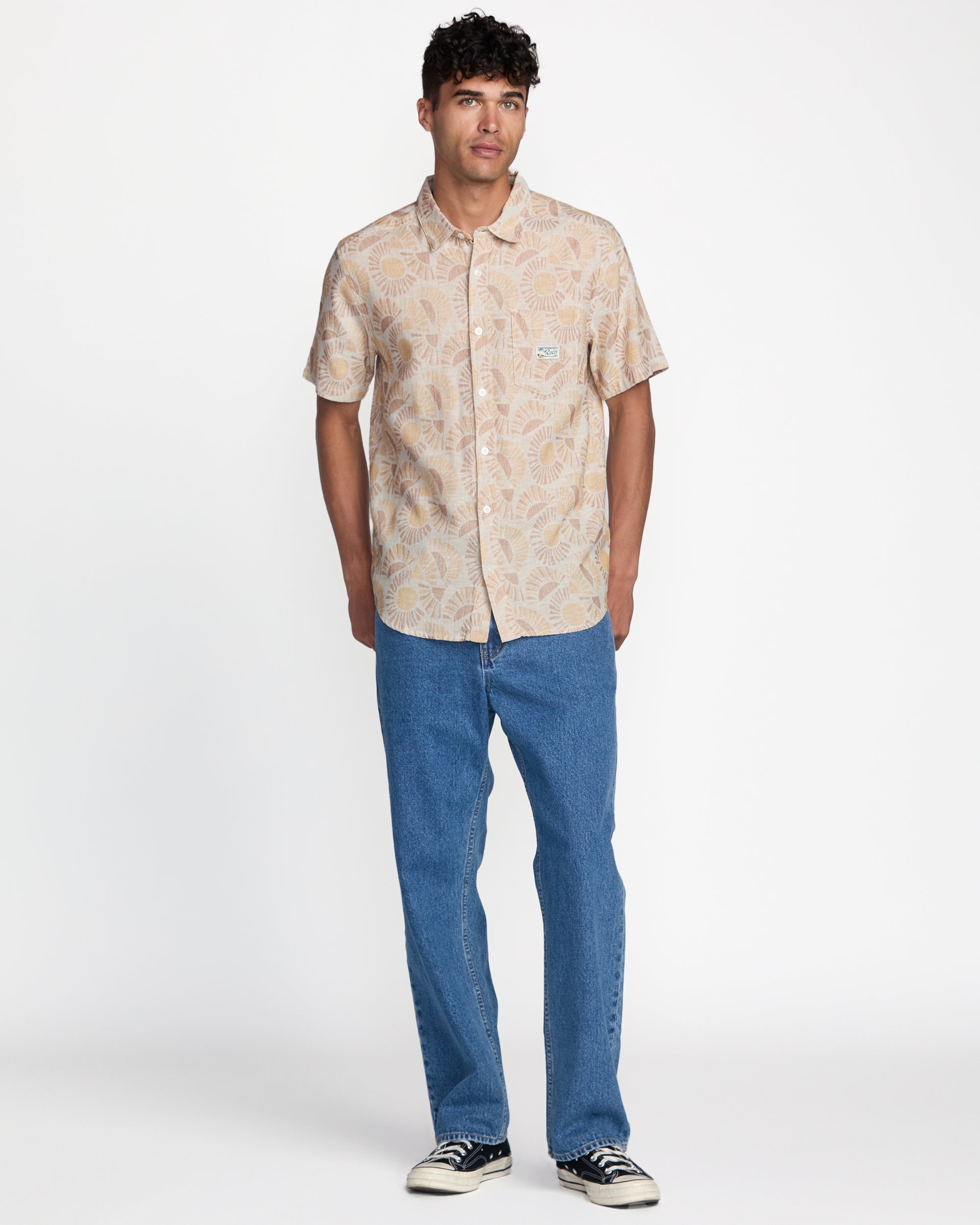 RVCA EXOTICA II SS NAT-NATURAL L