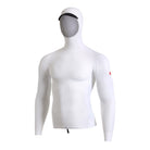 Florence Marine LS Hooded Rashguard WHT-White S