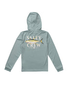 Salty Crew Yellowfin Boys Sunshirt Hoodie Mackerel M