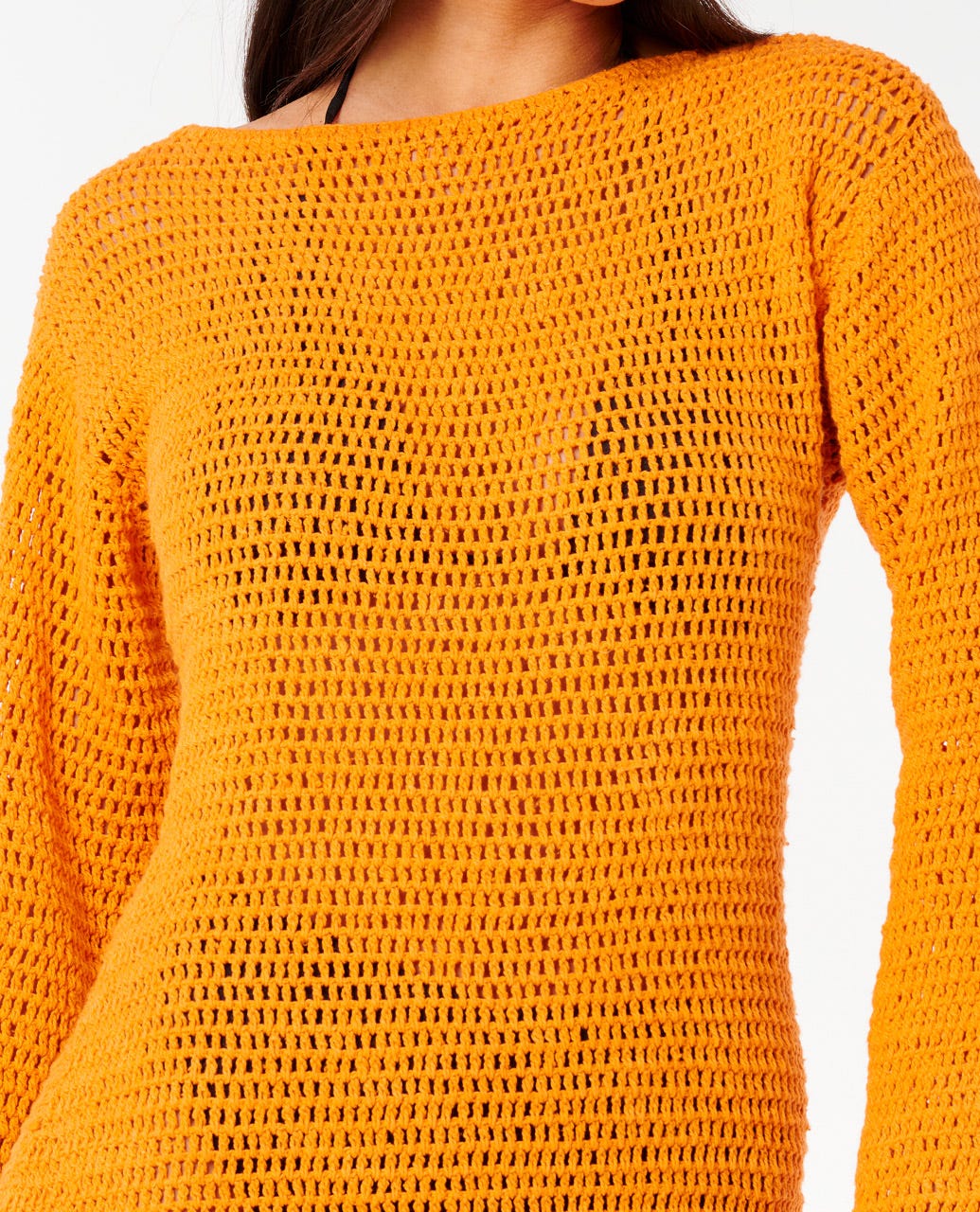 RIP CURL NEON ISLES L/S CROCHET DRESS 3473 XS