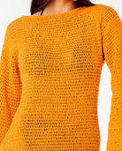RIP CURL NEON ISLES L/S CROCHET DRESS 3473 XS