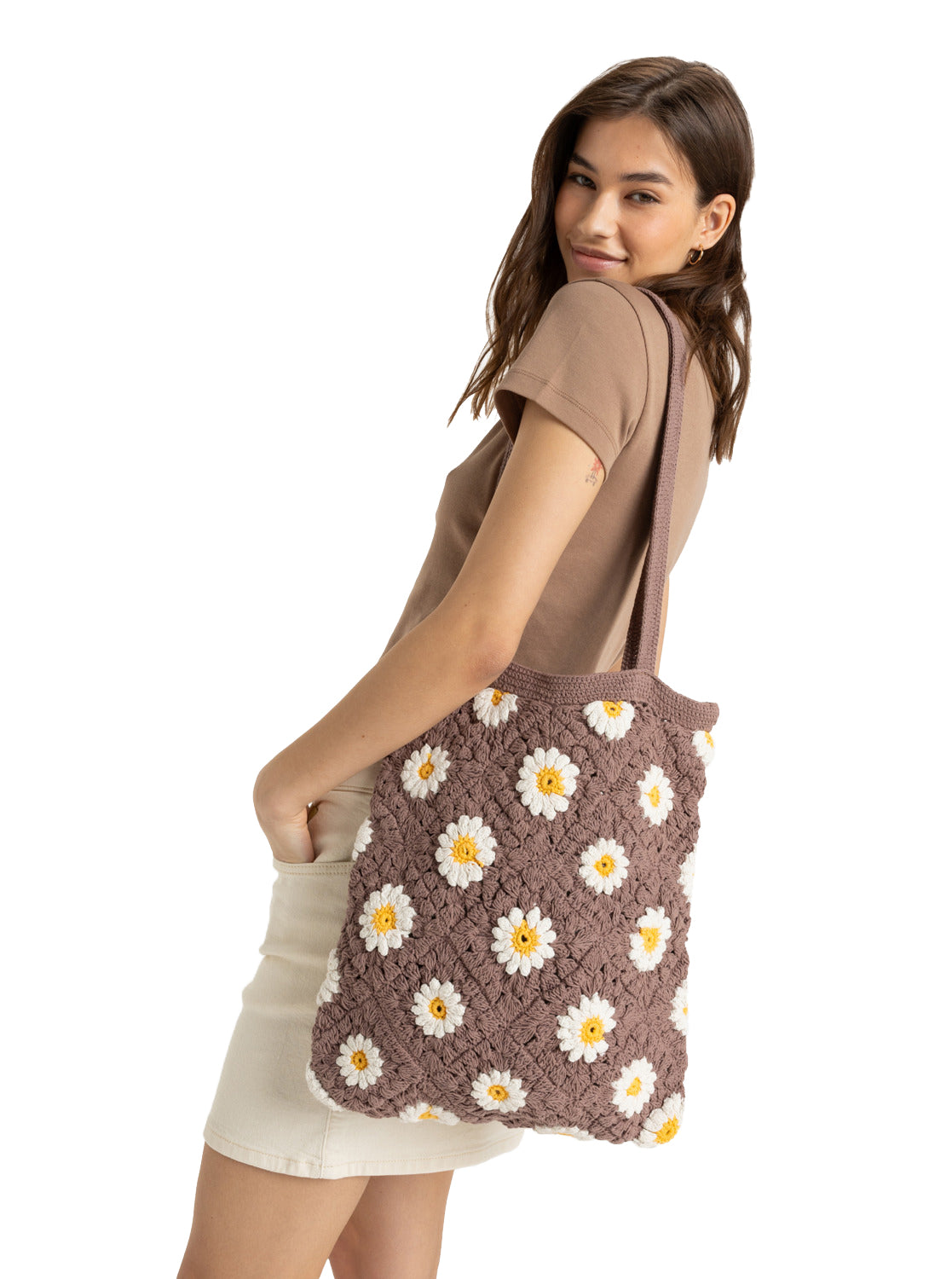 Roxy Wandering Beach Croquet Tote Bag  CZU0 OS