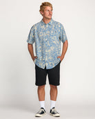 BILLABONG CORDOBA SS SHIRT  CHARCOAL/NAVY M