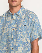 BILLABONG CORDOBA SS SHIRT  CHARCOAL/NAVY L