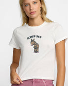 RVCA 411 TEE VWT-VINTAGE WHITE XS