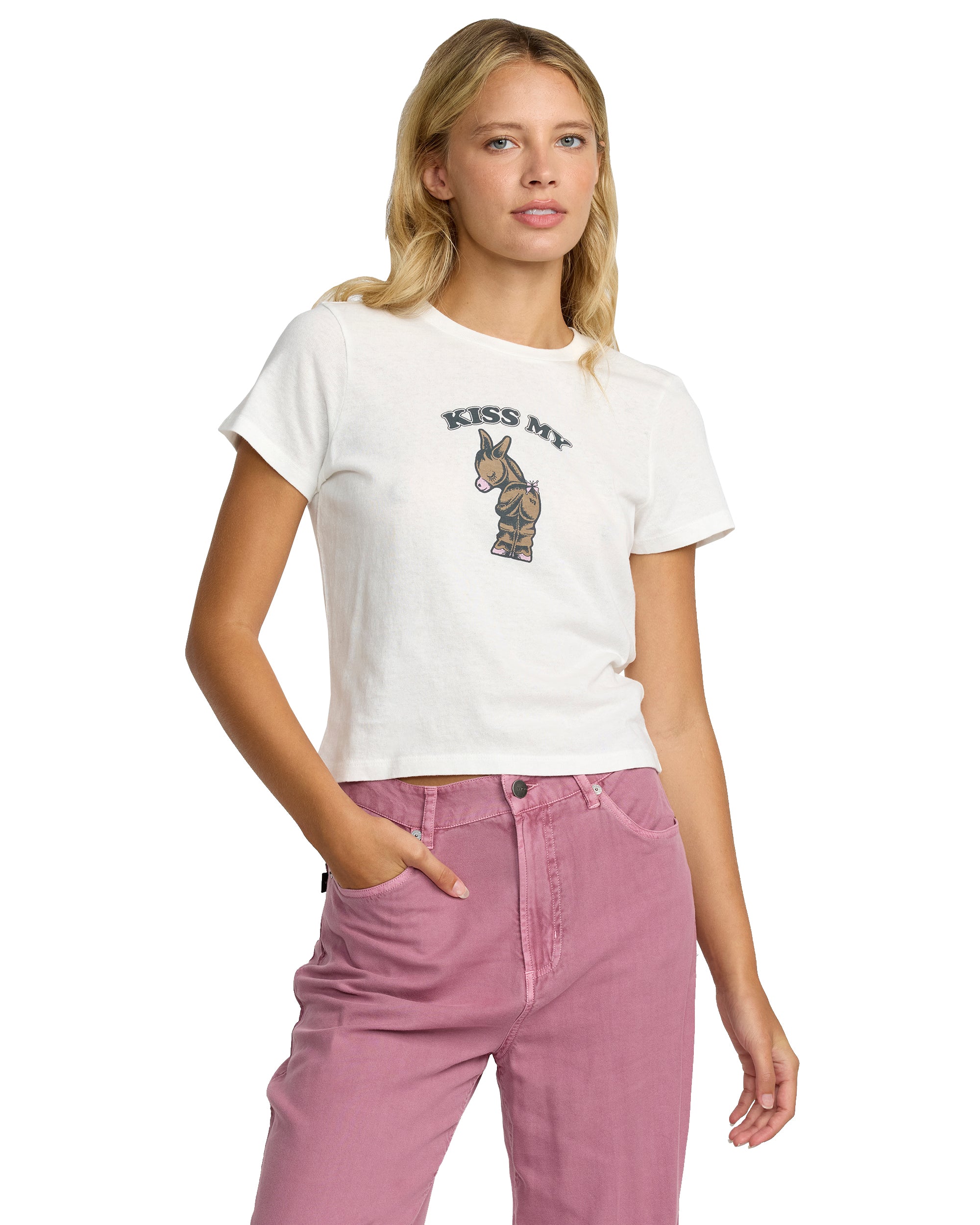 RVCA 411 TEE VWT-VINTAGE WHITE L
