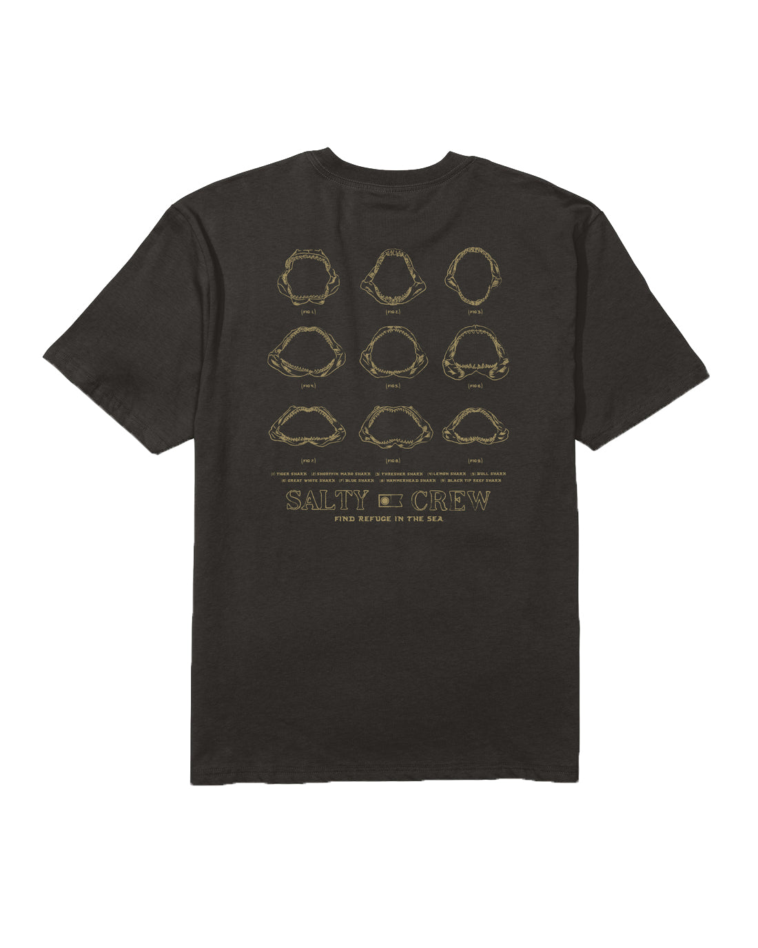 SALTY CREW JAWBONE CLASSIC SS TEE BLACK S
